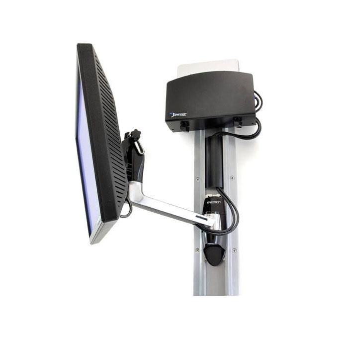 Ergotron Staffa LX HD Wall Mount Swing Arm, montaggio a parete per LCD fino a 42'', portata max 22,7Kg, Polished