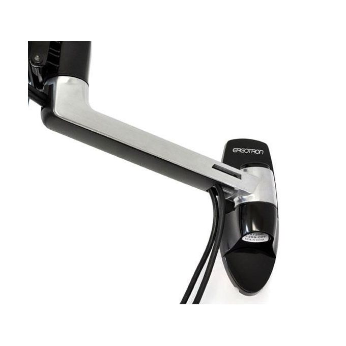 Ergotron Staffa LX HD Wall Mount Swing Arm, montaggio a parete per LCD fino a 42'', portata max 22,7Kg, Polished