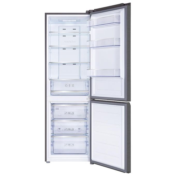 TCL RP318BXE1 Frigorifero Combinato 318 L 185 cm Classe E 40 dB No Frost Multi-Airflow colore Acciaio Inox