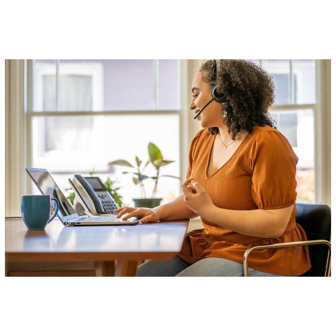 Poly 218475-02 Voyager 4320 UC Cuffie Wireless con Bluetooth 5.1 e Dongle BT700 USB-A Certificato Microsoft Teams colore Nero