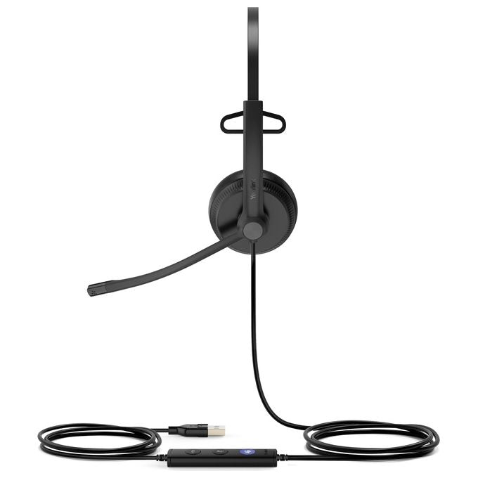 Yealink 1308014 UH34 Cuffia USB Monofonica con Microfono Certificata Microsoft Teams colore Nero