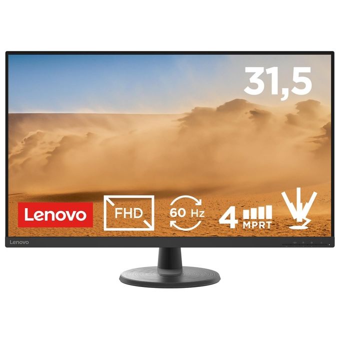 Lenovo 66FCGAC2IT D32-40 Monitor PC 31.5'' Full HD 1920x1080 VA 60Hz 250 cd-m² HDMI DisplayPort colore Nero