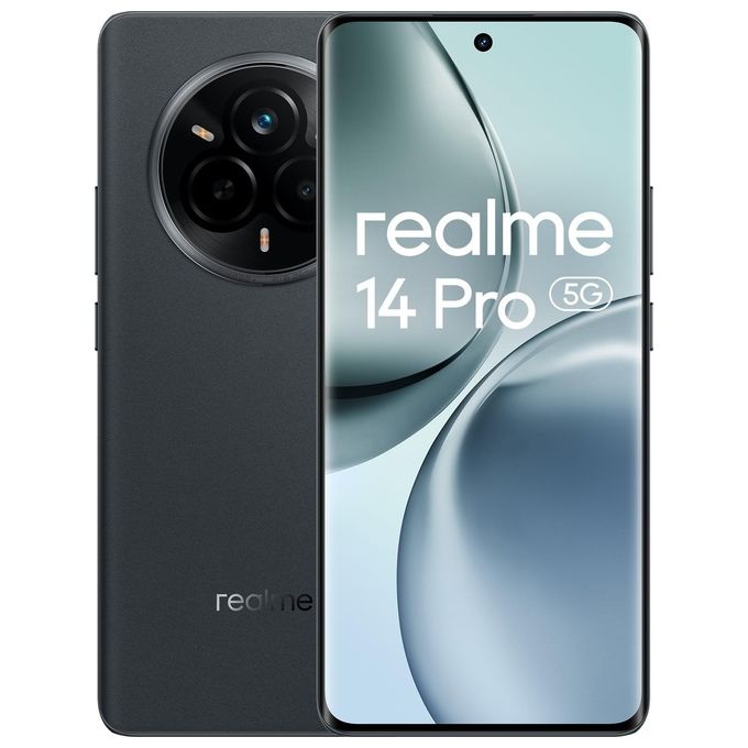 Realme RMX5056 14 Pro Smartphone 5G 6.77'' OLED 8GB 256GB Dimensity 7300 Fotocamera 50MP OIS Batteria 6000mAh IP68 IP69 colore Grigio