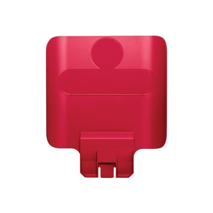 Rubbermaid 2007905 Pannello per Stazione di Riciclaggio Slim Jim in Polipropilene Rosso