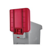 Rubbermaid 2007905 Pannello per Stazione di Riciclaggio Slim Jim in Polipropilene Rosso