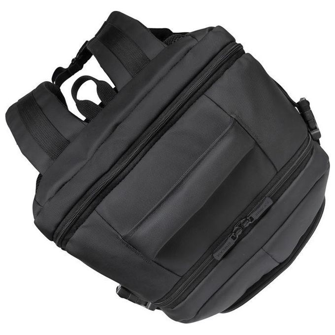 Rivacase 8465 Tegel Zaino da Viaggio per Notebook fino a 17,3'' con Scomparto Imbottito e Materiale ECO-FRIENDLY RPET colore Nero