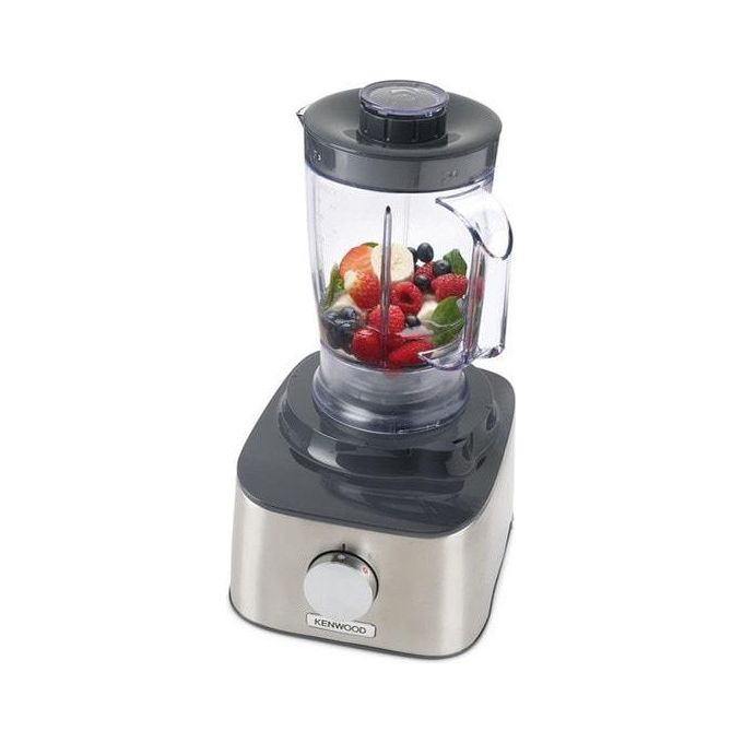 Kenwood FDM304SS MultiPro Compact Robot da cucina multifunzione 800 W ciotola 2,1 L frullatore 1,2 L 2 velocita' Pulse colore Metallico