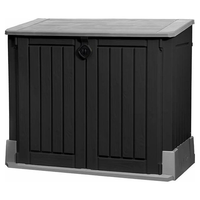 Keter Box Porta Attrezzi Store It Out Midi Nero in Resina 132x71,5x113,5 cm