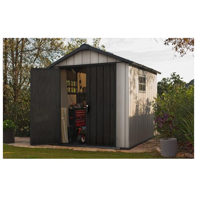 Keter Casetta da Giardino Oakland 7511 in Resina 229x350x242h Grigio