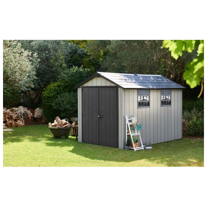 Keter Casetta da Giardino Oakland 7511 in Resina 229x350x242h Grigio