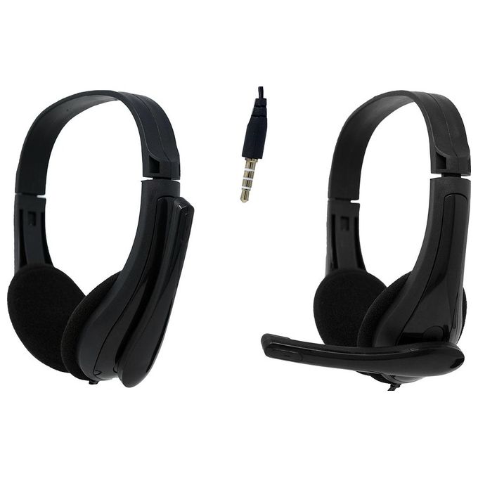 Empire Media DESK-930 Cuffie PC con Microfono Cablate Jack 3.5 mm Circumaurali 110 dB 20 20000 Hz colore Nero
