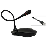 EMPIRE EMSP.DESK150 Microfono da Tavolo USB Omnidirezionale Angolo di Ripresa 180° Lunghezza Cavo 2,5m colore Nero