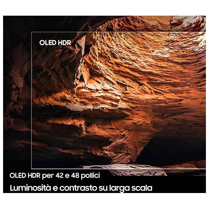 Samsung QE48S90FAEXZT S90F Smart TV OLED 4K 48'' Processore NQ4 AI Gen3 144 Hz Dolby Atmos colore Nero