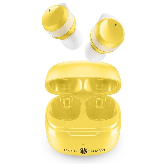 Cellular Line Music Sound Flow Auricolare TWS Bluetooth Giallo