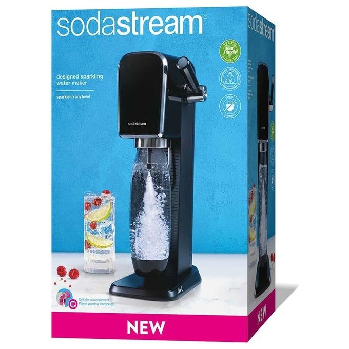 SodaStream 1013511411 ART Gasatore d'Acqua Frizzante bottiglia 1 L cilindro CO2 60 L BPA Free colore Nero
