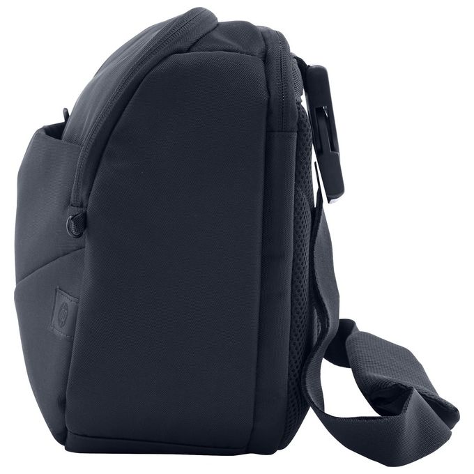 HP 6M5S4AA Borsa a tracolla per laptop Creator 13.3 pollici in materiale riciclato resistente all'acqua con scomparto ad accesso rapido e protezione RFID colore Blu marino