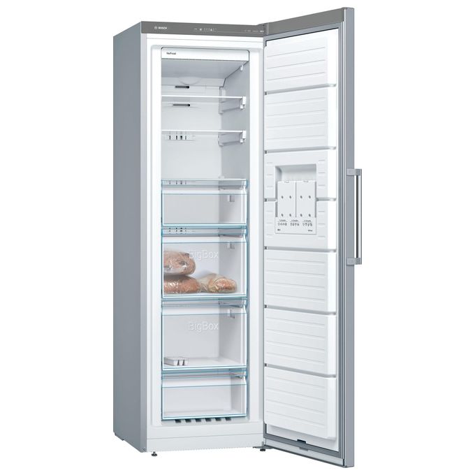 Bosch GSN36VLEP Serie 4 Congelatore Verticale 242 L 186 cm Classe E 39 dB No Frost colore Inox