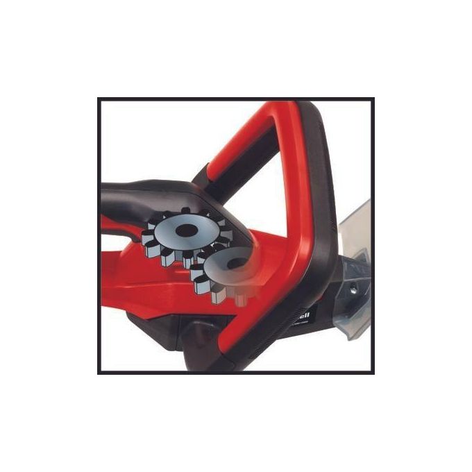 Einhell 3410940 GC-CH 18-40 Li Solo Tagliasiepi a batteria 18 V 40 cm lunghezza di taglio 13 mm spaziatura denti motore a spazzole colore Nero Rosso