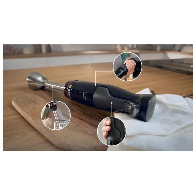 Bosch MSM4B6V2 Serie 4 Frullatore a immersione 1000 W con Bicchiere Graduato colore Nero Antracite