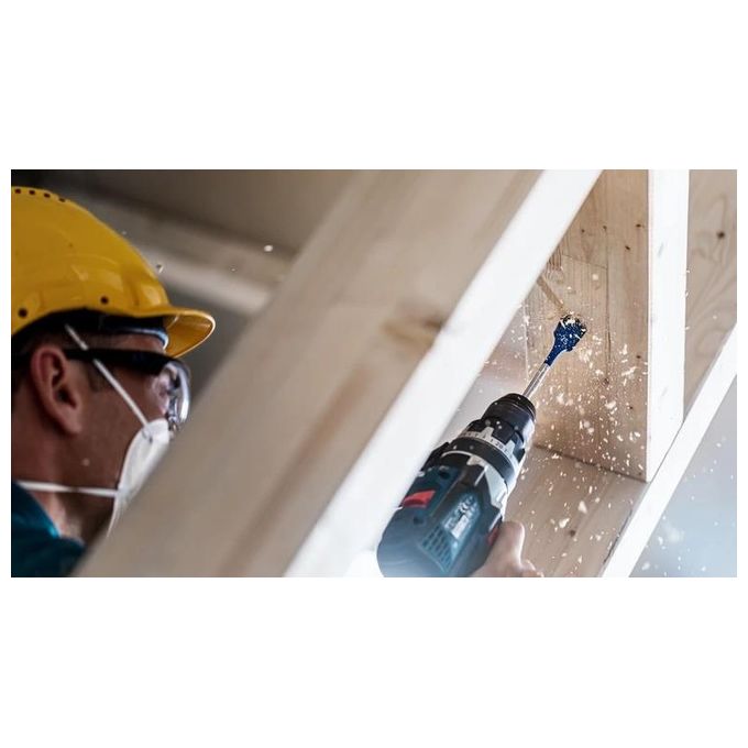 Bosch 2608900336 Expert Self Cut Speed Set di punte a pala per legno tenero e truciolare 13 pezzi con diametri da 10 a 32 mm codolo esagonale 1-4'' colore Nero