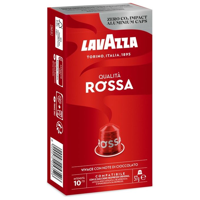 Lavazza 7004 Capsule Caffe' Lavazza Nespresso Qualita' Rossa
