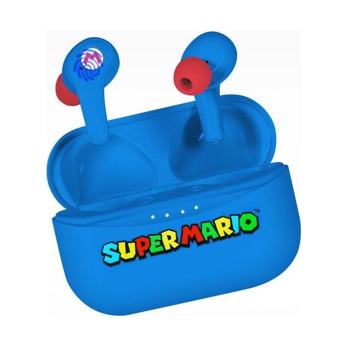 OTL Technologies SM0858 Super Mario Auricolari TWS In-ear Bluetooth 5.0 Microfono Integrato 25h Autonomia colore Blu