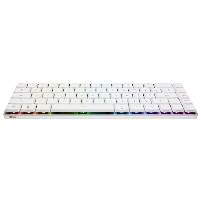Asus 90MP03EC-BKIA10 ROG Falchion RX Low Profile Tastiera Gaming 65% Switch Ottico Tri-Mode Wireless RGB Layout ITA colore Bianco