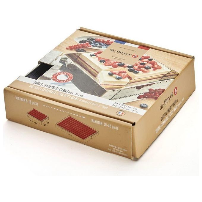 De Buyer Patisserie Frame Steel Adjustable 20-37cm Quadrato