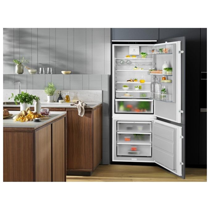 Electrolux KNR7TE75S Serie 700 Frigorifero Combinato da Incasso 376 L 188 cm Classe E 35 dB Total No Frost colore Bianco