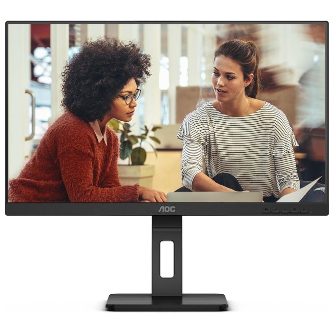 AOC Q27E3UMF Essential-line Monitor LED QHD 27'' 2560x1440 Pixel 75Hz VA Flicker Free Low Blue Light Regolazione Altezza Rotazione Girevole Altoparlanti Integrati Hub USB colore Nero