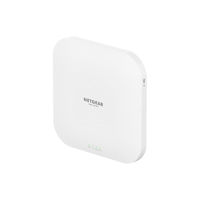 NETGEAR WAX620-100EUS WAX620 Access Point WiFi 6 AX3600 Dual Band con Supporto Power over Ethernet PoE Porta Ethernet 2,5G Gestione Remota Insight colore Bianco