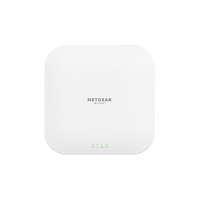 NETGEAR WAX620-100EUS WAX620 Access Point WiFi 6 AX3600 Dual Band con Supporto Power over Ethernet PoE Porta Ethernet 2,5G Gestione Remota Insight colore Bianco