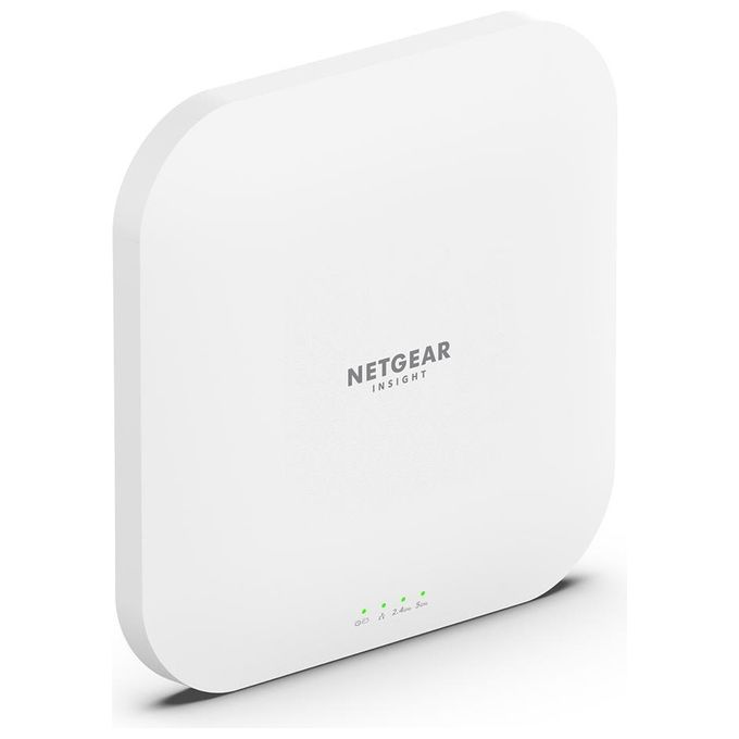 NETGEAR WAX620-100EUS WAX620 Access Point WiFi 6 AX3600 Dual Band con Supporto Power over Ethernet PoE Porta Ethernet 2,5G Gestione Remota Insight colore Bianco
