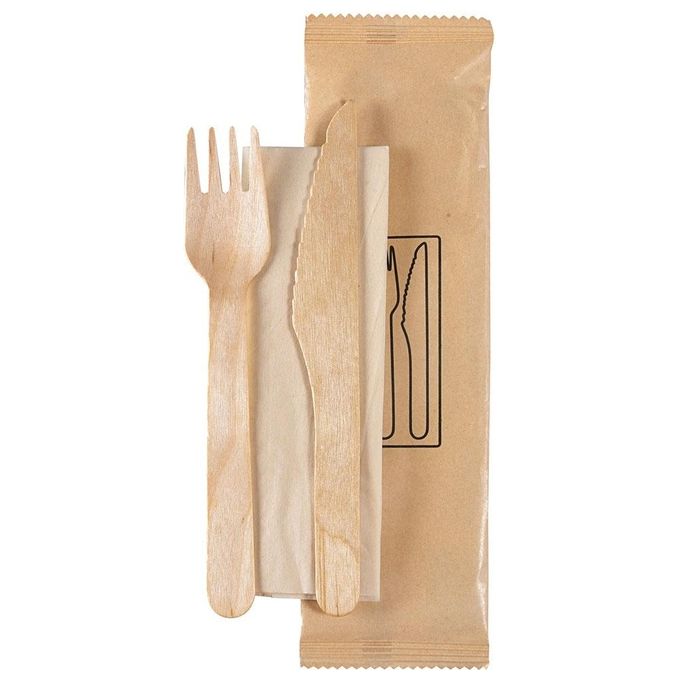 Duni KIT_ Posate Legno Cerato