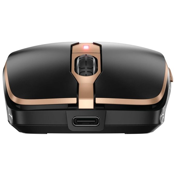 CHERRY JD-9100CH-2 DW 9100 SLIM Tastiera e Mouse Senza Fili Bluetooth e Wireless 2.4 GHz Ricaricabile con USB-C QWERTZ Svizzero colore Nero Bronzo