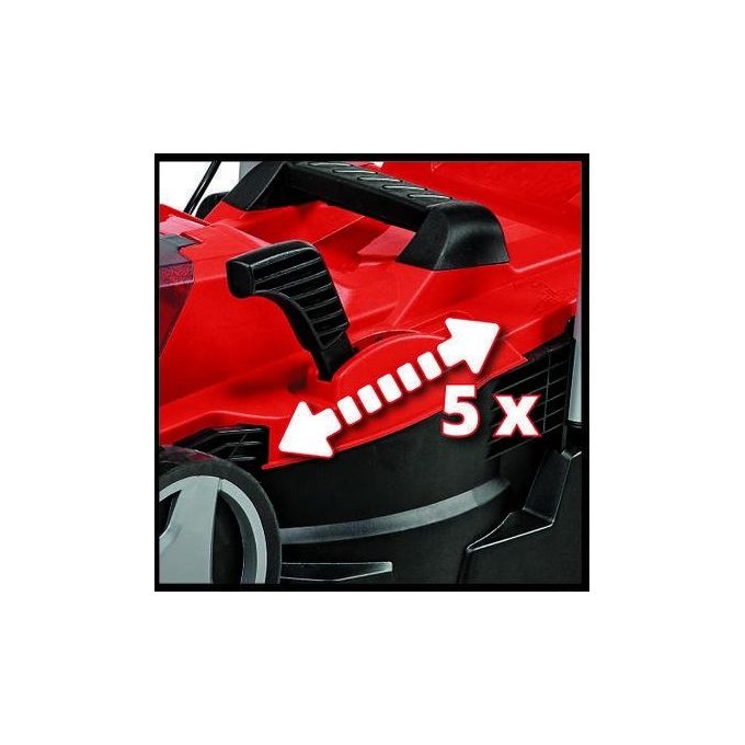 Einhell GE-CM 18-33 LI-SOLO Power X-Change Tagliaerba a Batteria 18V Brushless 33 cm 200 m² 30 L senza batteria colore Nero Rosso