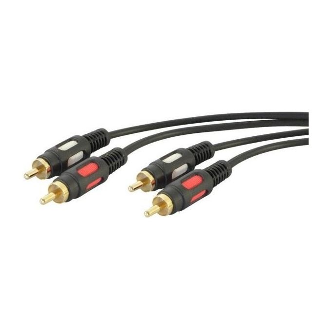 Nuova Video Suono Cavo Alta Qualita' Audio 2 Spine Rca + 2 Spine rca 1.5mt