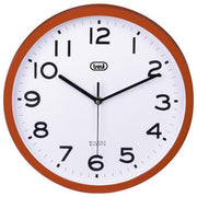 Trevi Orologio da Parete Analogico 30cm Movimento Silenzioso Sweep Rosso