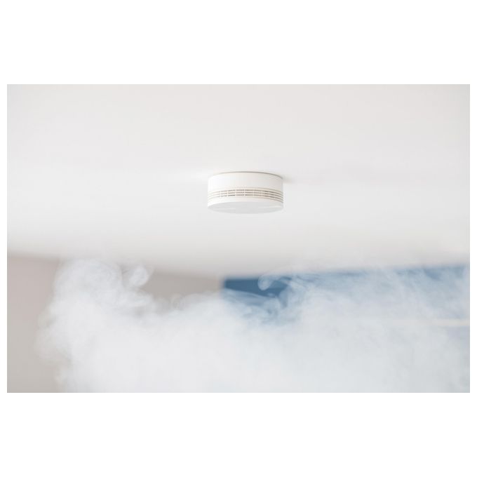 Netatmo INK005 Rilevatore di Fumo Intelligente Fotoelettrico Wi-Fi Bluetooth 85 dB Batteria 10 anni colore Bianco