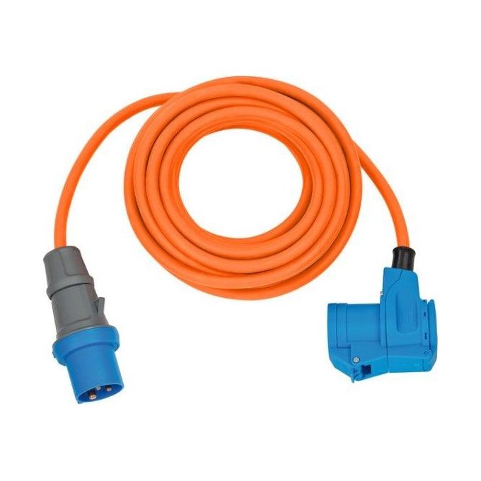 Brennenstuhl 1167650510 Adattatore CEE 16 A 230 V Prolunga 10 m IP44 Cavo Angolare 3G2,5 mm² colore Arancione