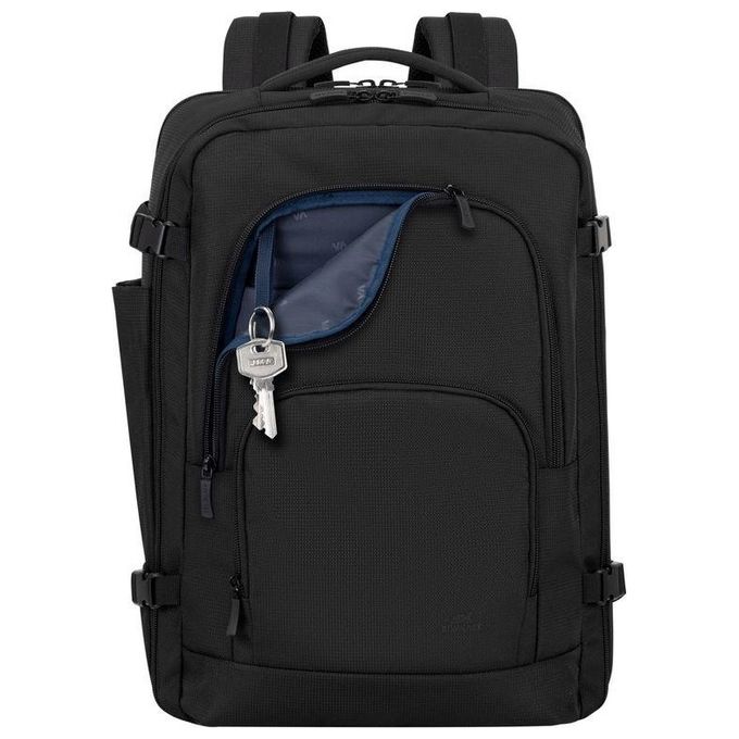Rivacase 8461 Travel Eco Zaino per Notebook 17.3'' RPET Scomparto Tablet Tracolla Imbottita colore Nero