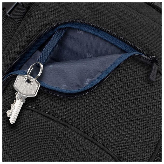 Rivacase 8461 Travel Eco Zaino per Notebook 17.3'' RPET Scomparto Tablet Tracolla Imbottita colore Nero