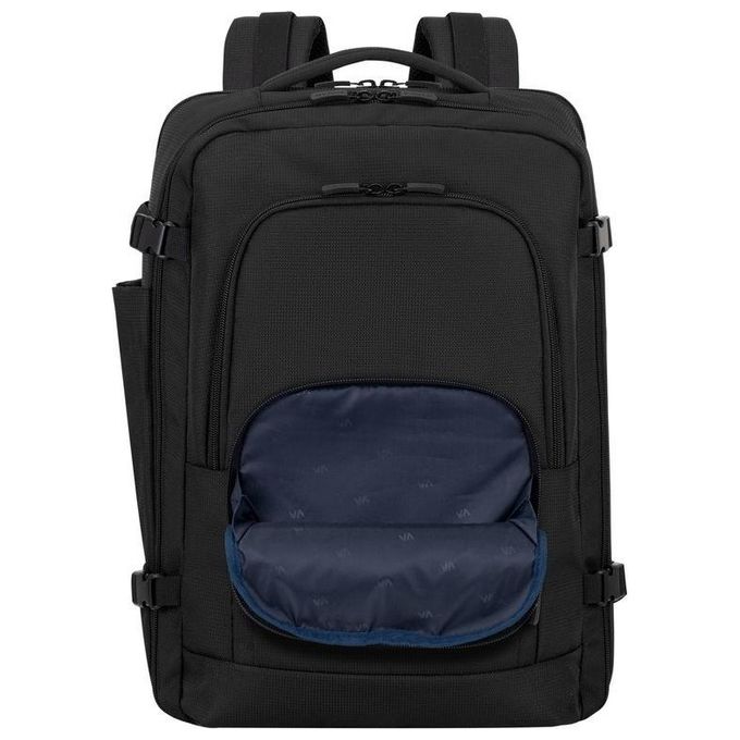 Rivacase 8461 Travel Eco Zaino per Notebook 17.3'' RPET Scomparto Tablet Tracolla Imbottita colore Nero