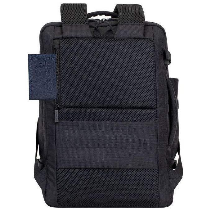 Rivacase 8461 Travel Eco Zaino per Notebook 17.3'' RPET Scomparto Tablet Tracolla Imbottita colore Nero