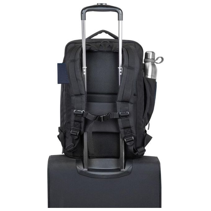 Rivacase 8461 Travel Eco Zaino per Notebook 17.3'' RPET Scomparto Tablet Tracolla Imbottita colore Nero