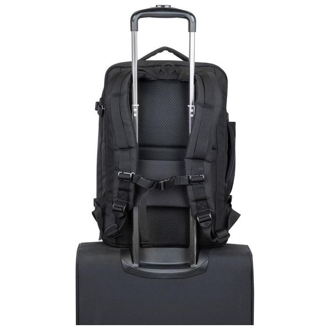 Rivacase 8461 Travel Eco Zaino per Notebook 17.3'' RPET Scomparto Tablet Tracolla Imbottita colore Nero