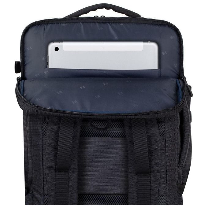 Rivacase 8461 Travel Eco Zaino per Notebook 17.3'' RPET Scomparto Tablet Tracolla Imbottita colore Nero