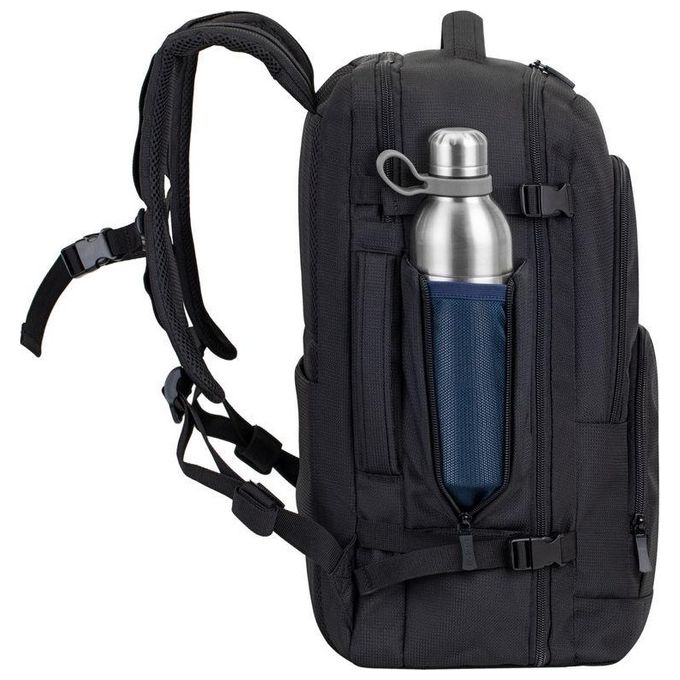 Rivacase 8461 Travel Eco Zaino per Notebook 17.3'' RPET Scomparto Tablet Tracolla Imbottita colore Nero