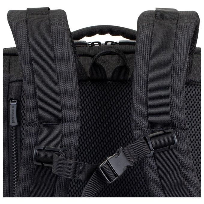 Rivacase 8461 Travel Eco Zaino per Notebook 17.3'' RPET Scomparto Tablet Tracolla Imbottita colore Nero