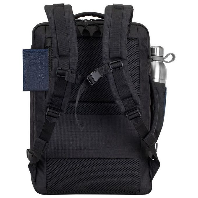 Rivacase 8461 Travel Eco Zaino per Notebook 17.3'' RPET Scomparto Tablet Tracolla Imbottita colore Nero